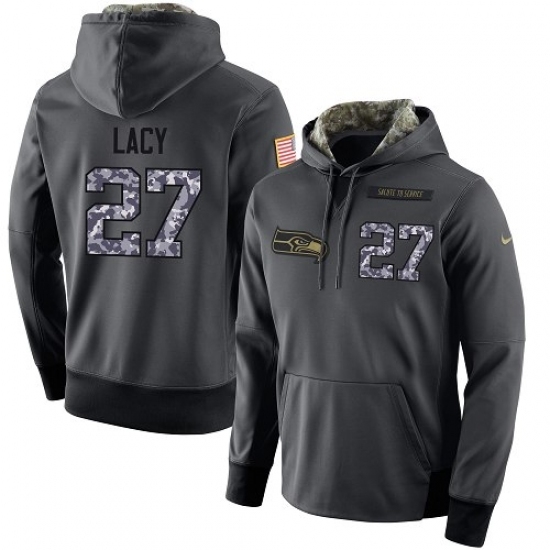 NFL Mens Nike Seattle Seahawks 27 Eddie Lacy Stitched Black Anthracite Salute to Service Player Performance Hoodie NFL Mens Nike Seattle Seahawks 27 Eddie Lacy Stitched Black Anthracite Salute to Service Player Performance Hoodie