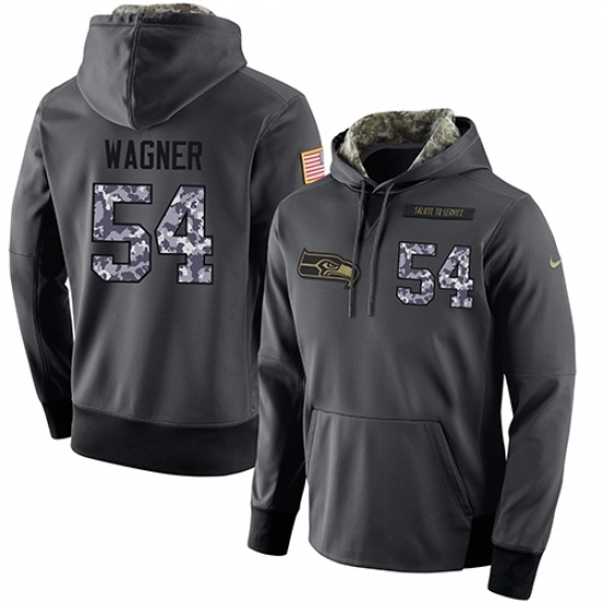 NFL Mens Nike Seattle Seahawks 54 Bobby Wagner Stitched Black Anthracite Salute to Service Player Performance Hoodie NFL Mens Nike Seattle Seahawks 54 Bobby Wagner Stitched Black Anthracite Salute to Service Player Performance Hoodie
