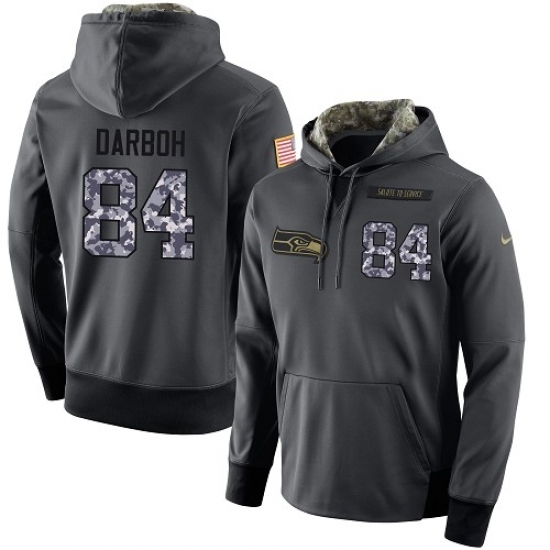 NFL Mens Nike Seattle Seahawks 84 Amara Darboh Stitched Black Anthracite Salute to Service Player Performance Hoodie NFL Mens Nike Seattle Seahawks 84 Amara Darboh Stitched Black Anthracite Salute to Service Player Performance Hoodie