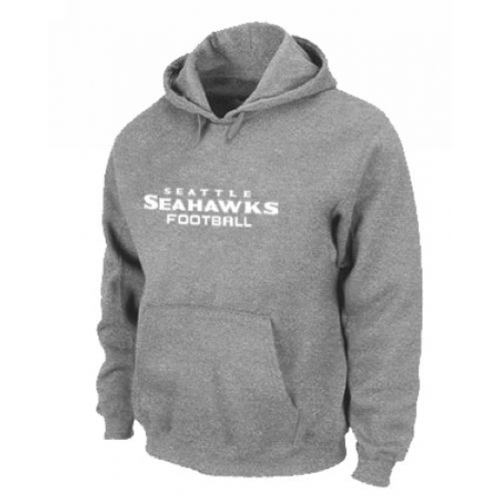 NFL Mens Nike Seattle Seahawks Font Pullover Hoodie Grey NFL Mens Nike Seattle Seahawks Font Pullover Hoodie Grey
