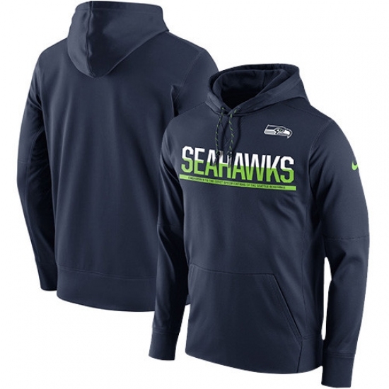 NFL Mens Seattle Seahawks Nike College Navy Sideline Circuit Pullover Performance Hoodie NFL Mens Seattle Seahawks Nike College Navy Sideline Circuit Pullover Performance Hoodie