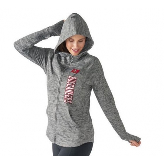 NFL Tampa Bay Buccaneers G III 4Her by Carl Banks Womens Recovery Full Zip Hoodie Gray NFL Tampa Bay Buccaneers G III 4Her by Carl Banks Womens Recovery Full Zip Hoodie Gray