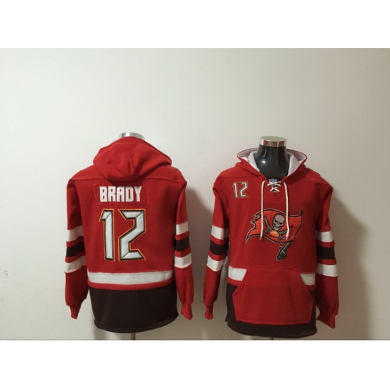 Men Nike Tampa Bay Buccaneers Tom Brady 12 NFL Winter Thick Hoodie Men Nike Tampa Bay Buccaneers Tom Brady 12 NFL Winter Thick Hoodie