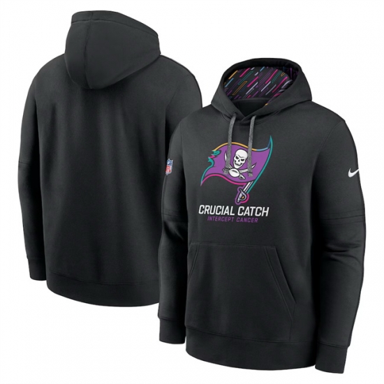 Men Tampa Bay Buccaneers Black 2024 Crucial Catch Club Pullover Hoodie Men Tampa Bay Buccaneers Black 2024 Crucial Catch Club Pullover Hoodie