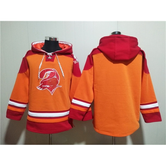 Men Tampa Bay Buccaneers Blank Orange Red Ageless Must Have Lace Up Pullover Hoodie Men Tampa Bay Buccaneers Blank Orange Red Ageless Must Have Lace Up Pullover Hoodie