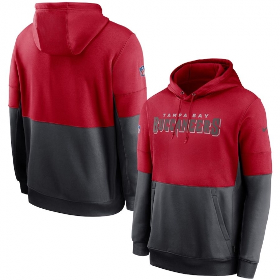 Men Tampa Bay Buccaneers Nike Sideline Impact Lockup Performance Pullover Hoodie Red Pewter Men Tampa Bay Buccaneers Nike Sideline Impact Lockup Performance Pullover Hoodie Red Pewter
