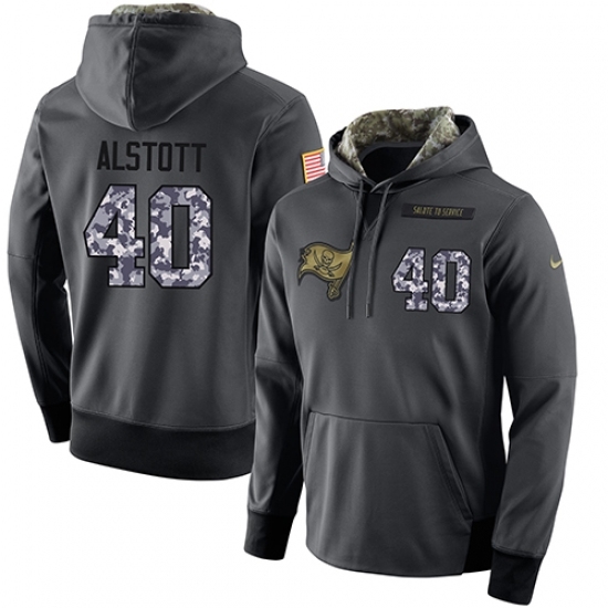 NFL Mens Nike Tampa Bay Buccaneers 40 Mike Alstott Stitched Black Anthracite Salute to Service Player Performance Hoodie NFL Mens Nike Tampa Bay Buccaneers 40 Mike Alstott Stitched Black Anthracite Salute to Service Player Performance Hoodie