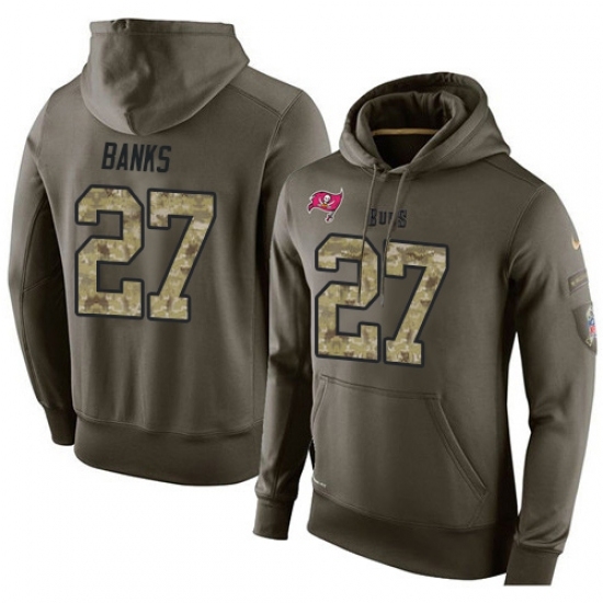 NFL Nike Tampa Bay Buccaneers 27 Johnthan Banks Green Salute To Service Mens Pullover Hoodie NFL Nike Tampa Bay Buccaneers 27 Johnthan Banks Green Salute To Service Mens Pullover Hoodie