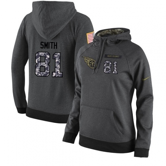 NFL Womens Nike Tennessee Titans 81 Jonnu Smith Stitched Black Anthracite Salute to Service Player Performance Hoodie NFL Womens Nike Tennessee Titans 81 Jonnu Smith Stitched Black Anthracite Salute to Service Player Performance Hoodie