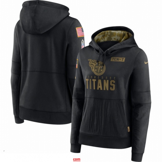 Women Tennessee Titans Nike 2020 Salute to Service Performance Pullover Hoodie Black Women Tennessee Titans Nike 2020 Salute to Service Performance Pullover Hoodie Black
