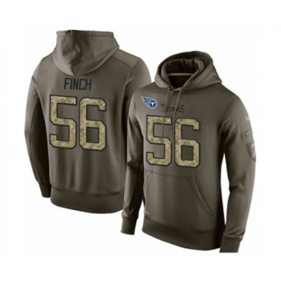 Football Mens Tennessee Titans 56 Sharif Finch Green Salute To Service Pullover Hoodie Football Mens Tennessee Titans 56 Sharif Finch Green Salute To Service Pullover Hoodie