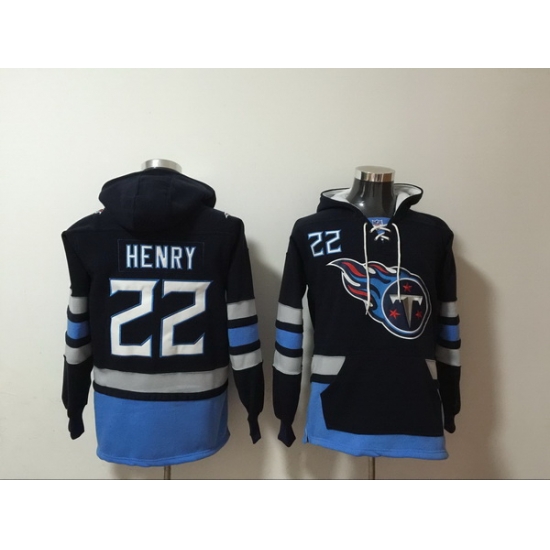 Men Nike Tennessee Titans Derrick Henry 22 NFL Winter Thick Hoodie Men Nike Tennessee Titans Derrick Henry 22 NFL Winter Thick Hoodie