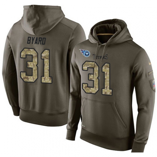 NFL Nike Tennessee Titans 31 Kevin Byard Green Salute To Service Mens Pullover Hoodie NFL Nike Tennessee Titans 31 Kevin Byard Green Salute To Service Mens Pullover Hoodie