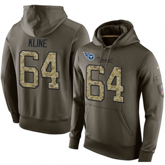 NFL Nike Tennessee Titans 64 Josh Kline Green Salute To Service Mens Pullover Hoodie NFL Nike Tennessee Titans 64 Josh Kline Green Salute To Service Mens Pullover Hoodie