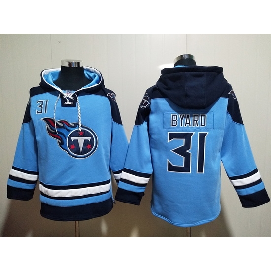 Tennessee Titans Light Blue Sitched Pullover Hoodie #31 Kevin Byard Tennessee Titans Light Blue Sitched Pullover Hoodie #31 Kevin Byard