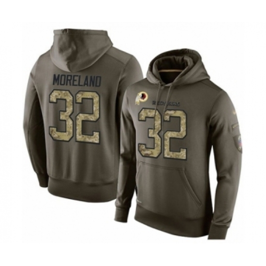 Football Mens Washington Redskins 32 Jimmy Moreland Green Salute To Service Pullover Hoodie Football Mens Washington Redskins 32 Jimmy Moreland Green Salute To Service Pullover Hoodie