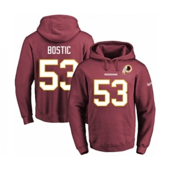 Football Mens Washington Redskins 53 Jon Bostic Red Name Number Pullover Hoodieormance Hoodie Football Mens Washington Redskins 53 Jon Bostic Red Name Number Pullover Hoodieormance Hoodie
