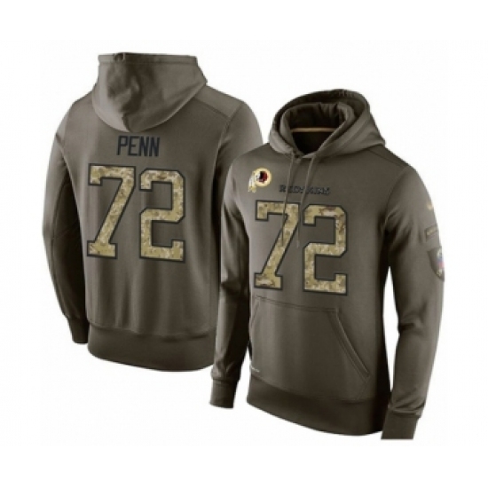 Football Mens Washington Redskins 72 Donald Penn Green Salute To Service Pullover Hoodie Football Mens Washington Redskins 72 Donald Penn Green Salute To Service Pullover Hoodie
