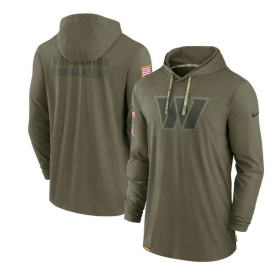 Men Washington Commanders 2022 Olive Salute To Service Tonal Pullover Hoodie Men Washington Commanders 2022 Olive Salute To Service Tonal Pullover Hoodie