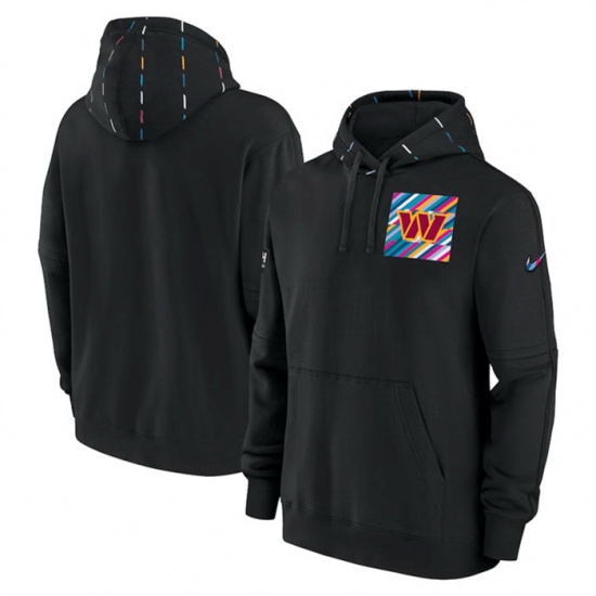 Men Washington Commanders Black 2023 Crucial Catch Club Pullover Hoodie Men Washington Commanders Black 2023 Crucial Catch Club Pullover Hoodie