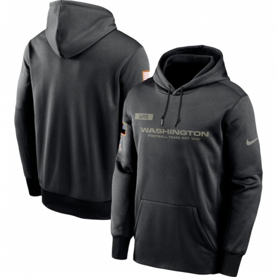 Men Washington Football Team Nike 2020 Salute to Service Sideline Performance Pullover Hoodie Black Men Washington Football Team Nike 2020 Salute to Service Sideline Performance Pullover Hoodie Black