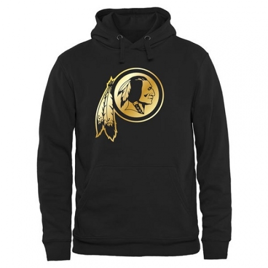 NFL Mens Washington Redskins Pro Line Black Gold Collection Pullover Hoodie NFL Mens Washington Redskins Pro Line Black Gold Collection Pullover Hoodie
