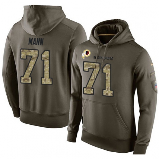 NFL Nike Washington Redskins 71 Charles Mann Green Salute To Service Mens Pullover Hoodie NFL Nike Washington Redskins 71 Charles Mann Green Salute To Service Mens Pullover Hoodie