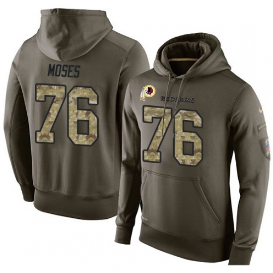 NFL Nike Washington Redskins 76 Morgan Moses Green Salute To Service Mens Pullover Hoodie NFL Nike Washington Redskins 76 Morgan Moses Green Salute To Service Mens Pullover Hoodie