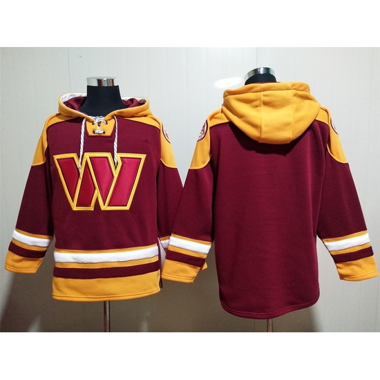 Washington Commanders Red Sitched Pullover Hoodie 01 Washington Commanders Red Sitched Pullover Hoodie 01