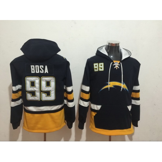 Men Nike Los Angeles Chargers Joey Bosa 99 NFL Winter Thick Hoodie Men Nike Los Angeles Chargers Joey Bosa 99 NFL Winter Thick Hoodie