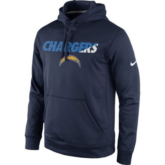 NFL Los Angeles Chargers Nike Kick Off Staff Performance Pullover Hoodie Navy NFL Los Angeles Chargers Nike Kick Off Staff Performance Pullover Hoodie Navy