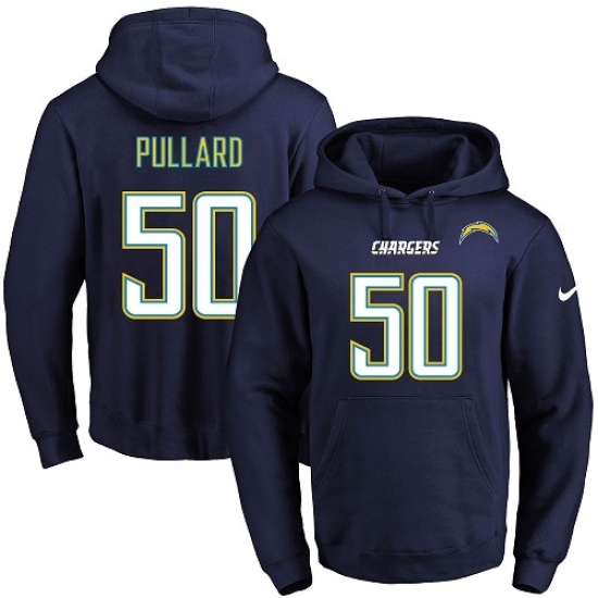 NFL Mens Nike Los Angeles Chargers 50 Hayes Pullard Navy Blue Name Number Pullover Hoodie NFL Mens Nike Los Angeles Chargers 50 Hayes Pullard Navy Blue Name Number Pullover Hoodie