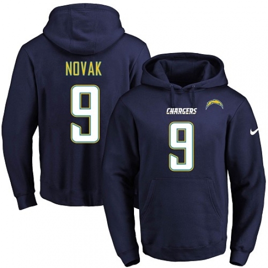 NFL Mens Nike Los Angeles Chargers 9 Nick Novak Navy Blue Name Number Pullover Hoodie NFL Mens Nike Los Angeles Chargers 9 Nick Novak Navy Blue Name Number Pullover Hoodie