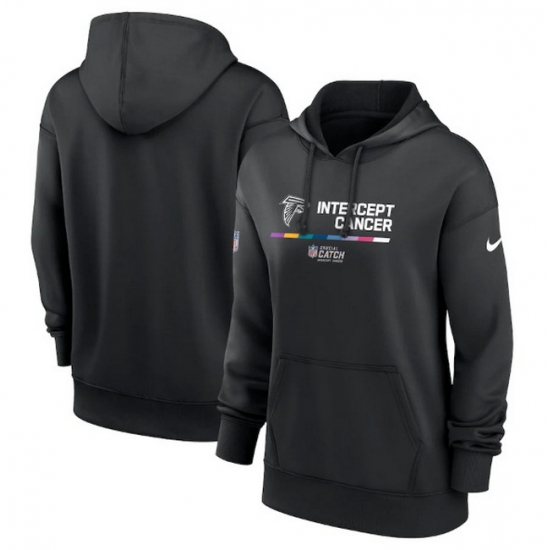 Women Atlanta Falcons 2022 Black NFL Crucial Catch Therma Performance Pullover Hoodie Women Atlanta Falcons 2022 Black NFL Crucial Catch Therma Performance Pullover Hoodie