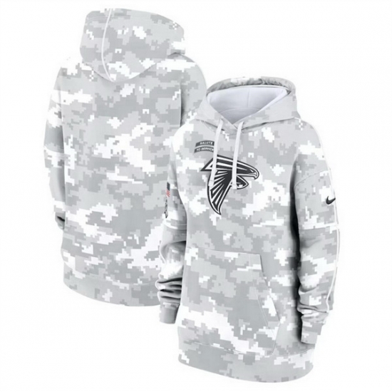 Women Atlanta Falcons 2024 Arctic Camo Salute To Service Club Fleece Pullover Hoodie Women Atlanta Falcons 2024 Arctic Camo Salute To Service Club Fleece Pullover Hoodie