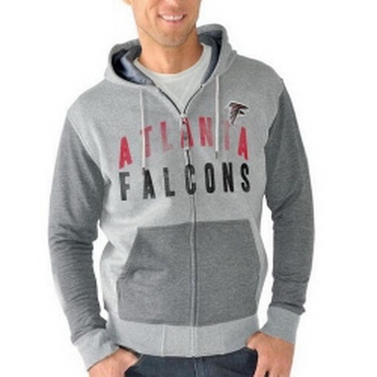 NFL Atlanta Falcons G III Sports by Carl Banks Safety Tri Blend Full Zip Hoodie Heathered Gray NFL Atlanta Falcons G III Sports by Carl Banks Safety Tri Blend Full Zip Hoodie Heathered Gray