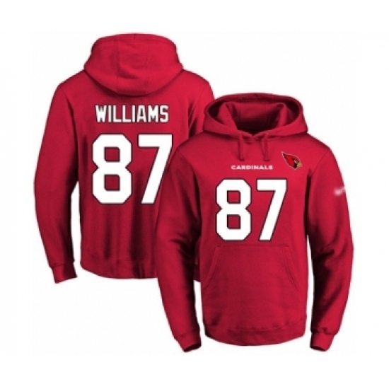 Football Mens Arizona Cardinals 87 Maxx Williams Red Name Number Pullover Hoodie Football Mens Arizona Cardinals 87 Maxx Williams Red Name Number Pullover Hoodie