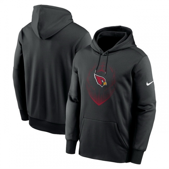 Men Arizona Cardinals Black Icon Performance Pullover Hoodie Men Arizona Cardinals Black Icon Performance Pullover Hoodie