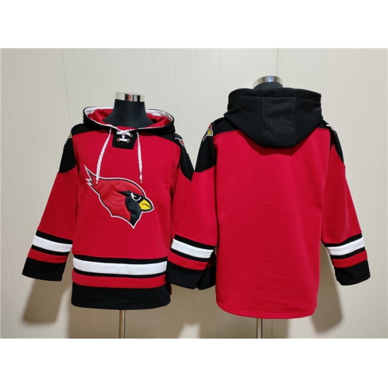 Men Arizona Cardinals Blank Red Ageless Must Have Lace Up Pullover Hoodie Men Arizona Cardinals Blank Red Ageless Must Have Lace Up Pullover Hoodie