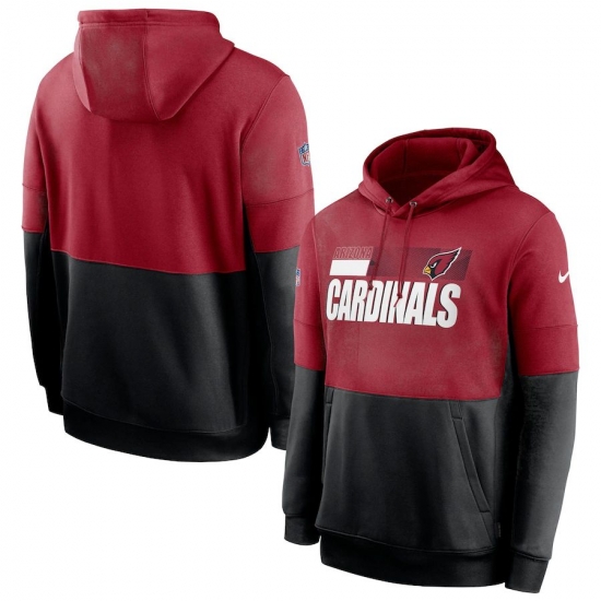 Men Arizona Cardinals Nike Sideline Impact Lockup Performance Pullover Hoodie Cardinal Black Men Arizona Cardinals Nike Sideline Impact Lockup Performance Pullover Hoodie Cardinal Black