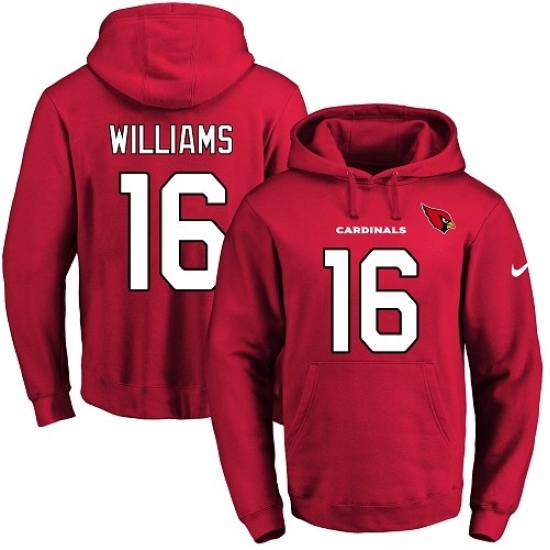 NFL Men Nike Arizona Cardinals 16 Chad Williams Red Name Number Pullover Hoodie NFL Men Nike Arizona Cardinals 16 Chad Williams Red Name Number Pullover Hoodie