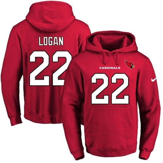 NFL Men Nike Arizona Cardinals 22 T J Logan Red Name Number Pullover Hoodie NFL Men Nike Arizona Cardinals 22 T J Logan Red Name Number Pullover Hoodie