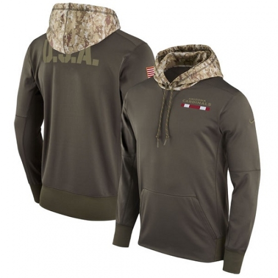 NFL Mens Arizona Cardinals Nike Olive Salute to Service Sideline Therma Pullover Hoodie NFL Mens Arizona Cardinals Nike Olive Salute to Service Sideline Therma Pullover Hoodie