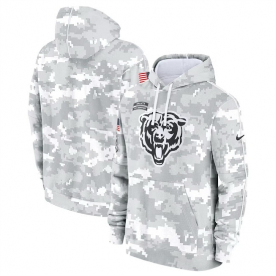 Men Chicago Bears 2024 Arctic Camo Salute To Service Club Fleece Pullover Stitched Hoodie Men Chicago Bears 2024 Arctic Camo Salute To Service Club Fleece Pullover Stitched Hoodie