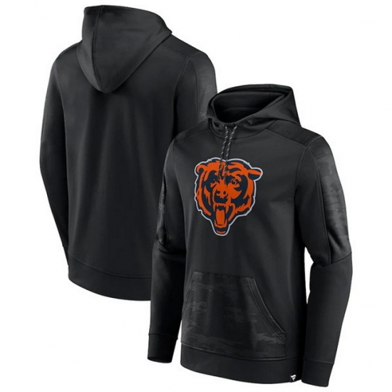 Men Chicago Bears Black On The Ball Pullover Hoodie Men Chicago Bears Black On The Ball Pullover Hoodie