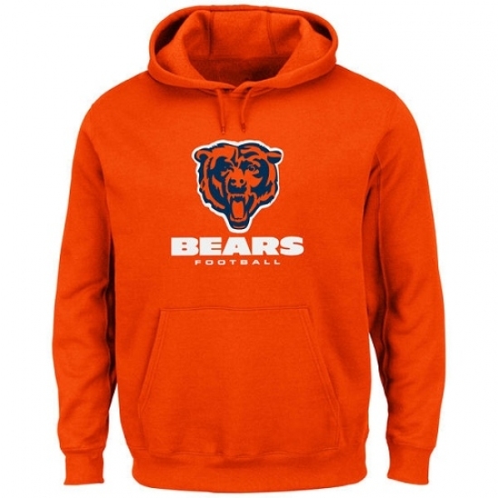 NFL Chicago Bears Critical Victory Pullover Hoodie Orange NFL Chicago Bears Critical Victory Pullover Hoodie Orange