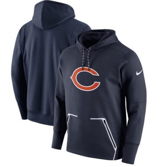 NFL Chicago Bears Nike Champ Drive Vapor Speed Pullover Hoodie Navy NFL Chicago Bears Nike Champ Drive Vapor Speed Pullover Hoodie Navy