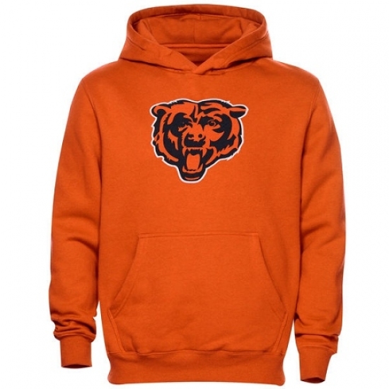 NFL Chicago Bears Toddler Team Logo Fleece Pullover Hoodie Orange NFL Chicago Bears Toddler Team Logo Fleece Pullover Hoodie Orange