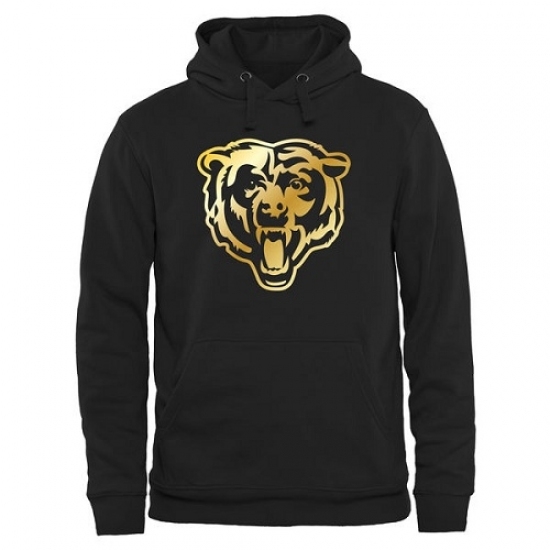 NFL Mens Chicago Bears Pro Line Black Gold Collection Pullover Hoodie NFL Mens Chicago Bears Pro Line Black Gold Collection Pullover Hoodie