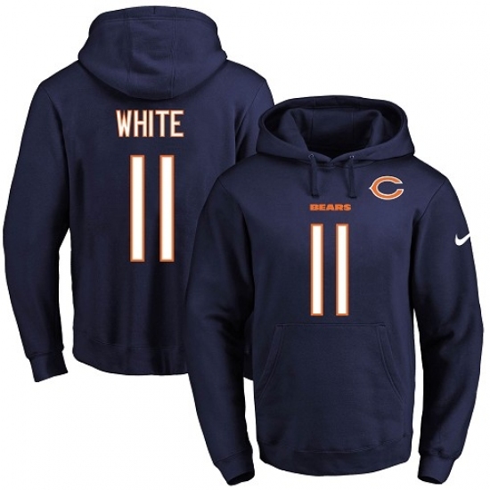 NFL Mens Nike Chicago Bears 11 Kevin White Navy Blue Name Number Pullover Hoodie NFL Mens Nike Chicago Bears 11 Kevin White Navy Blue Name Number Pullover Hoodie